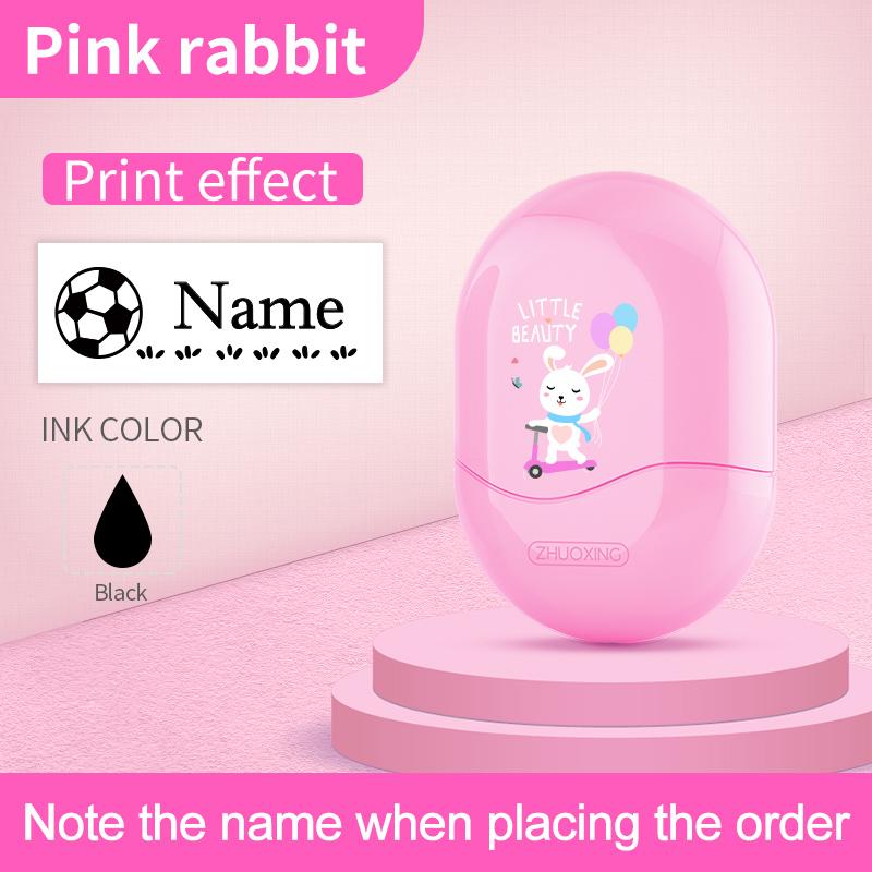 

Personalized Student Name Stamp - Custom Waterproof Seal with Non-Fading Ink, Kindergarten Travel-Friendly Gift Set for Children