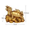 Dragon Turtle (Longgui) Parent and Child, Attached to Five Emperors' Coins, Made of Copper and Brass, Feng Shui Ornament, Feng Shui Item, Fortune, Wea