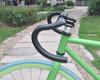 UPANBIKE Bară de sprijin pentru ghidon îndoit pentru bicicletă de drum bicicletă cu roată fixă ​​31,8 mm