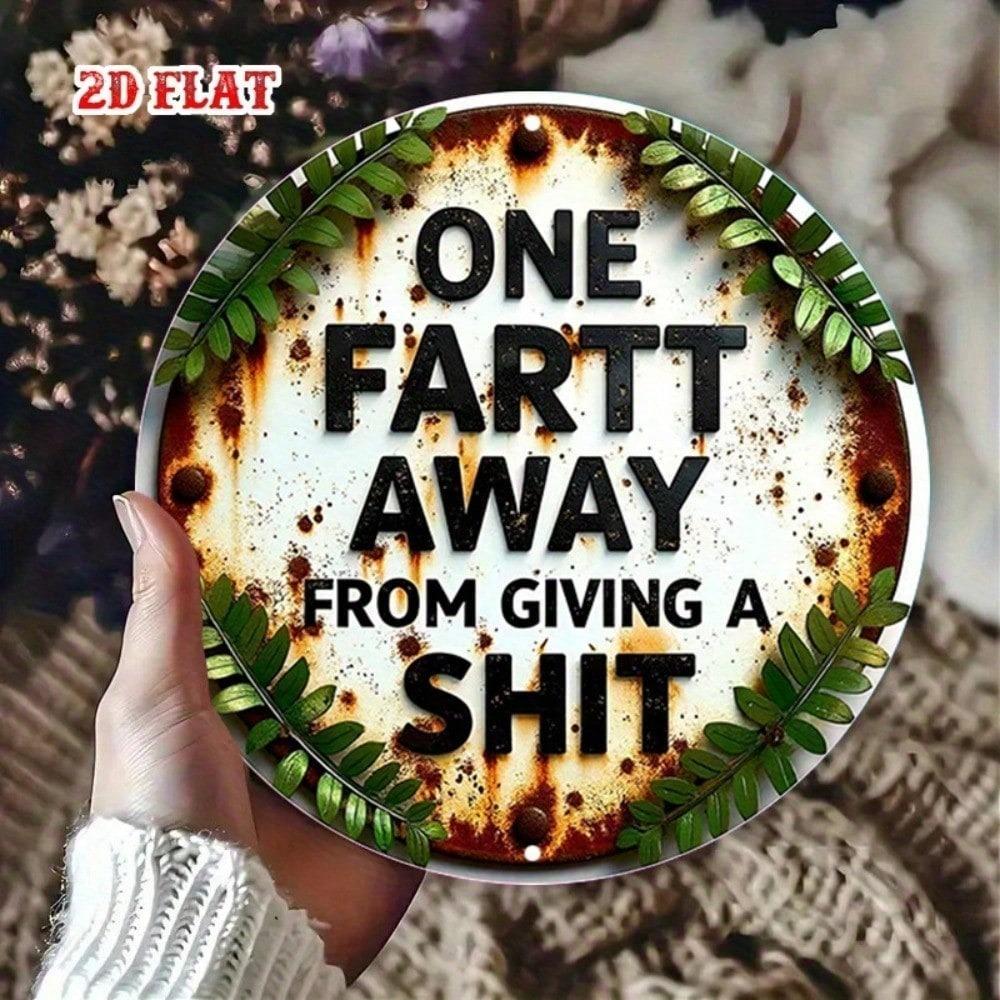 Metal Tin Sign 8x8 Inch Retro Wall Plaque Funny Saying for Home Garage Bar