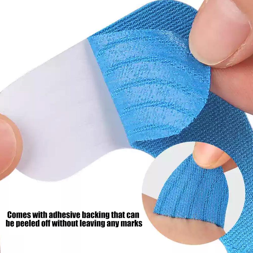 10 PCS Precut Thumb Support Tape - Self-Adhesive - Breathable & Waterproof Thumb Brace for Sports,Housework (Beige/Black/Blue)