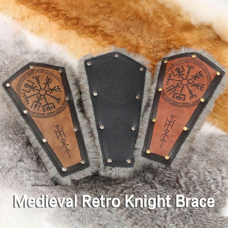 PU Arm Protectors Masquerade Party Dress Up Arm Guard Embossed Totem Arm Bracers Roleplaying Costume Armwear