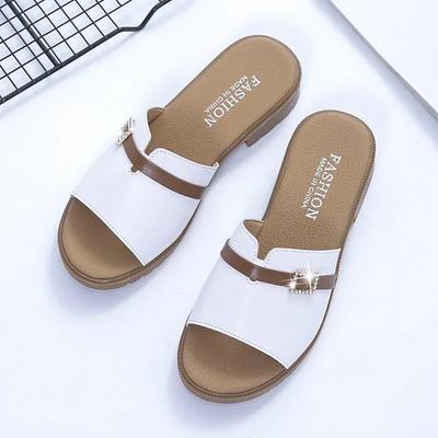 Ladies Summer Fashion Open Toe Narrow Strap Designer Womens Shoes Casual Leather Thick Sole Wedge Women's Sandals Large Size