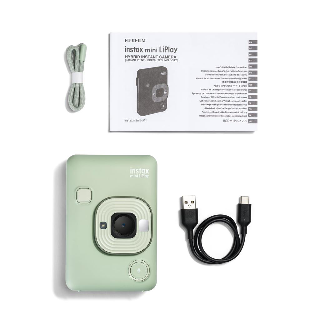 Fujifilm INSTAX Mini LIPLAY Cameră Instantanee Hibridă Verde Matcha -