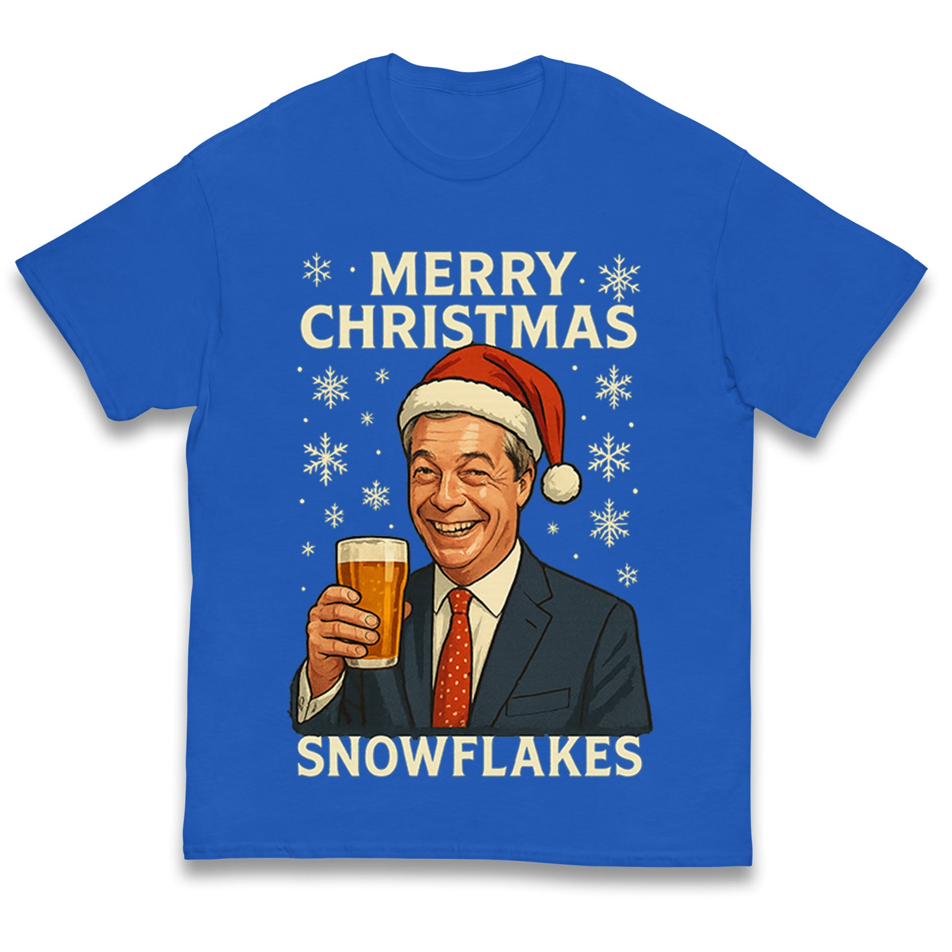 Merry Christmas Snowflakes Reform Christmas Kids T Shirt 150