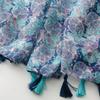 Designer Damen Schal Klassischer Druck Damen Schals Baumwollgefühl Weich Übergröße Hijabs Hals Kopftuch Quaste Foulard