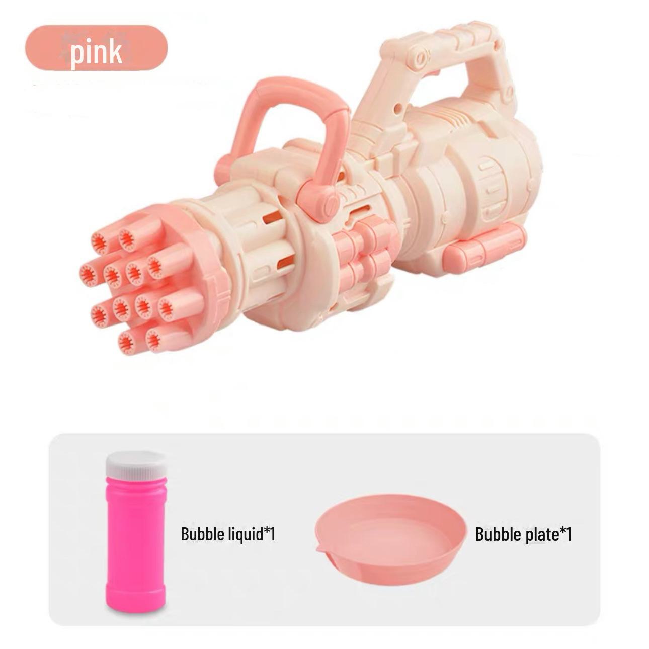 

Пузырьковый пистолет Гатлинга: Популярная полностью автоматическая игрушка для детей, ручной светящийся пузырчатый аппарат.