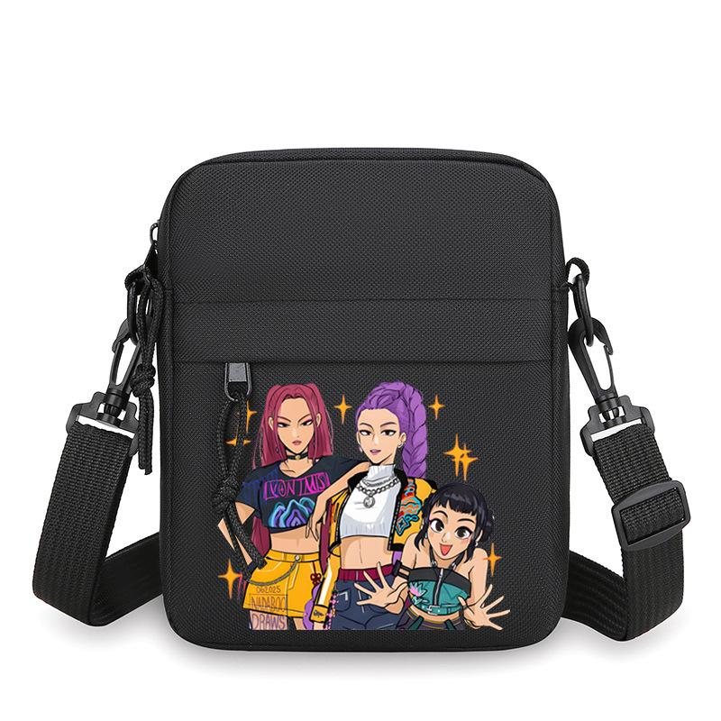 Animation Cartoon Shoulder Bag, Lightweight And Versatile Mobile Phone Bag, Simple Travel Messenger Bag