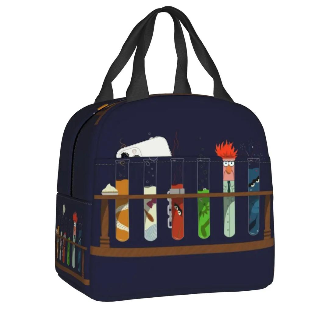 Chemistry Teacher Periodic Table Insulated Lunch Tote Bag for Kid Science Lab Tech Portable Thermal Cooler Food Lunch Box School