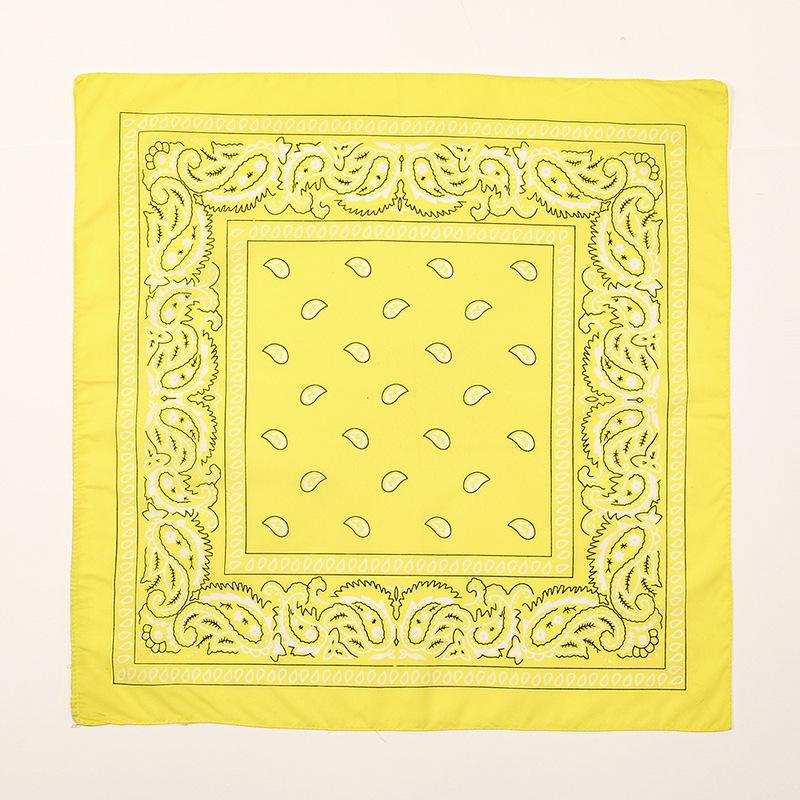 Unisex künstlerisches Seidentuch: Cashew-Amoben-Blumenprint, 54x54 Quadratisch für Street Dance & Dekoration.
