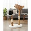 Arbre à chat - EDEN - Fidel - Bois de caféier - Corde en jute - Panier supérieur rembourré