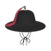 Black Sun Hat Traditional Flying Fish Costume Hat Wide Brim UV Protection Fishing Idol Cosplay Cap Headwear