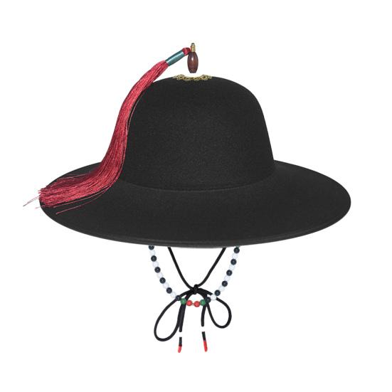 Black Sun Hat Traditional Flying Fish Costume Hat Wide Brim UV Protection Fishing Idol Cosplay Cap Headwear