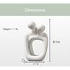 Abstract Couple Statue, Minimalist Couples Bedroom Decor, White Hugging Lovers Sculptures Modern Home Office Decor Accents for Nightstand & Dresser,