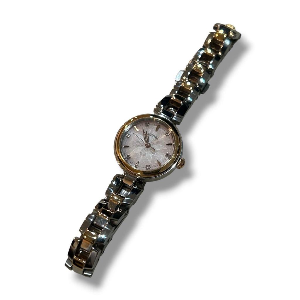 Used SEIKO Solar Watch SAKURA Blooming Limited Edition Cherry Blossom Women's Brand SWFA206 SEIKO SELECTION