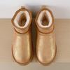 Winter Shoes Classic Women Genuine Cow Leather Snow Boots 2027 New Design Female Super Mini Warm Fur Slippers Man Short Boots