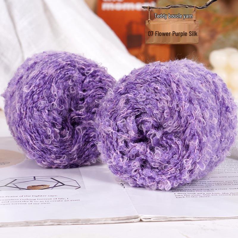 Colorful Loop Yarn Ball for Crochet & Knitting: Perfect for Handmade DIY Sweaters, Scarves, Dolls, & Small Projects.