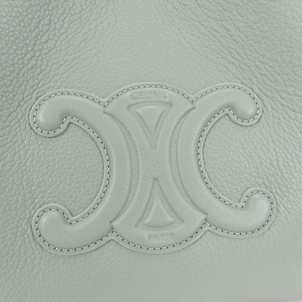 Used CELINE Handbag mini hippo Anais leather Light Clay Khaki Triomphe