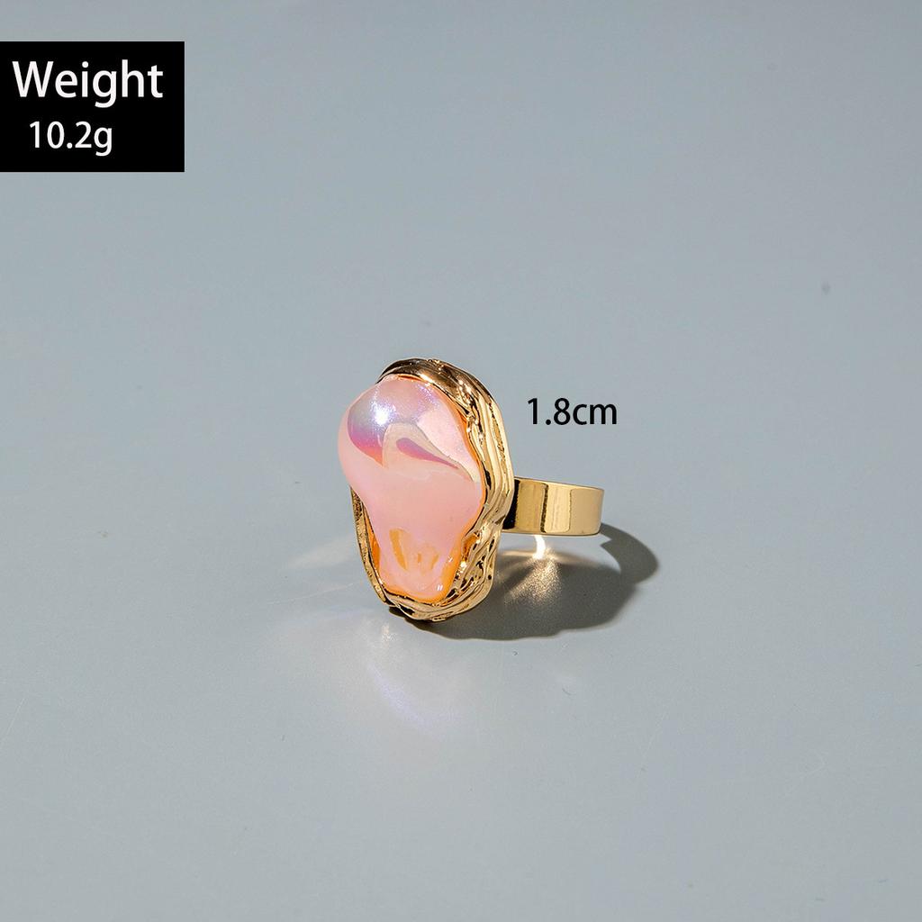 European and American French Vintage Special-shaped Pearl Rings, Women's Index Finger Rings, Personalized Fashion Design, Open Tail Rings