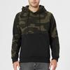 Men's Fashion Camouflage Sweatshirt Men's Drawstring Ribbed Closure Raglan-sleeves Hoodie