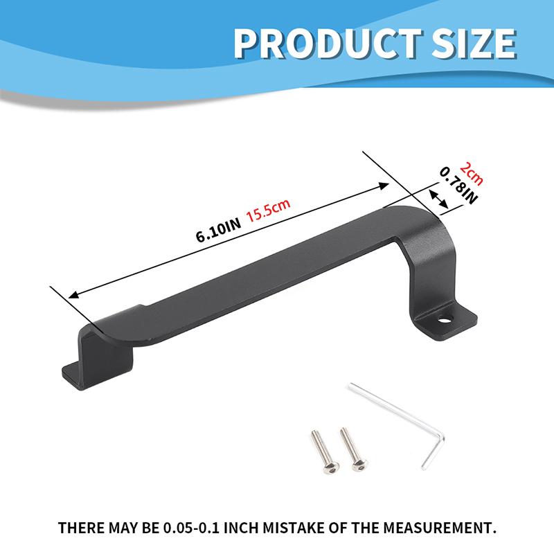 Držák kliky skla zadních dveří, montážní držák vhodný pro Jeep Wrangler JL 2018 Up, doplňky do interiéru