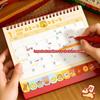 Memo Notes 2026 Desk Calendar One Month to View Coil Binding Tabletop Schedule Cartoon Monthly & Daily Planner Home