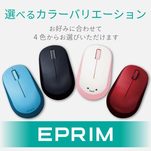 ELECOM Mouse Wireless (Receiver Included) M Size 3 Buttons BlueLED EPRIM Black M-DY12DBXBK