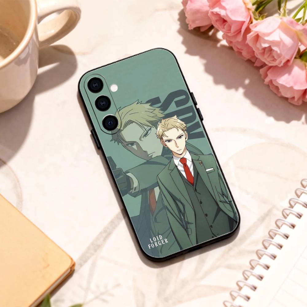Anya F-Forger Spy x Family phone Case For Samsung Galaxy A73,A72,A71,A70,A53,A52,A51,Others Soft Black Shell