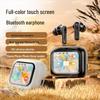 2025 Wireless Bluetooth Earbuds: Color Touch Screen, ANC, ENC, In-Ear Sports.