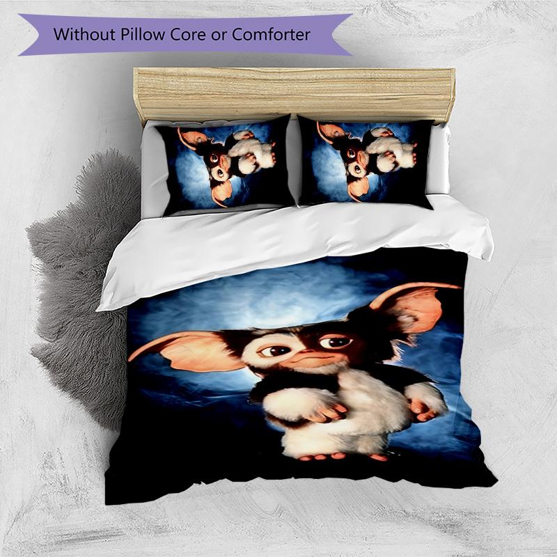 Gremlins 3pcs Bedding Set Duvet Cover Closure Includes 1 Duvet Cover & 2 Pillowcases for All Seasons Bedroom Home Dorm Decor
