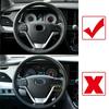 Carbon Fiber Car Steering Wheel Decor Cover Trim For Toyota Sienna 2015-2020<