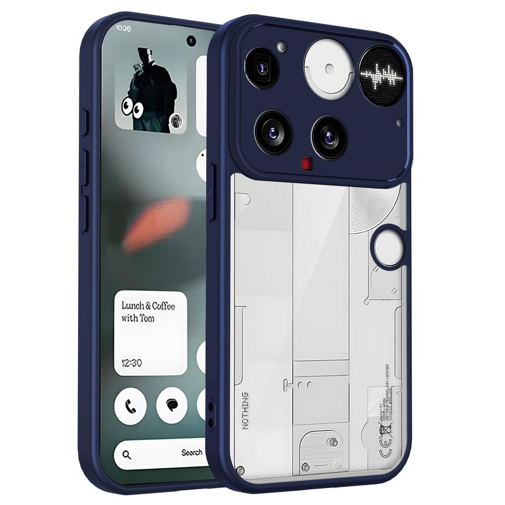 For Nothing Phone (3) 5G Case Matte Skin Touch Clear PC+TPU Shockproof Phone Back Cover