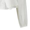 Ribbon Neck Square Double Ruffle Blouse  Gq1sh009f 