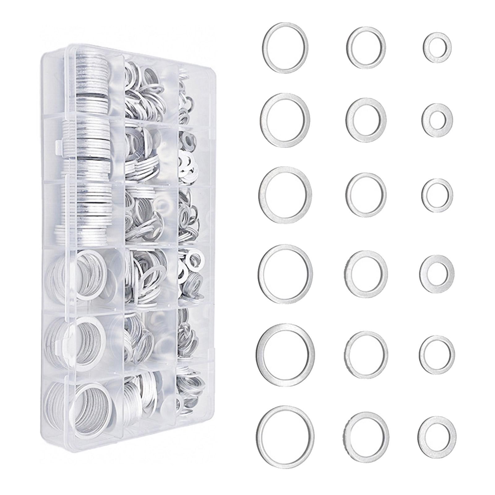 

Комплексный набор из 580 шт. алюминиевых плоских шайб и прокладок сливной пробки для автомобильного и промышленного применения