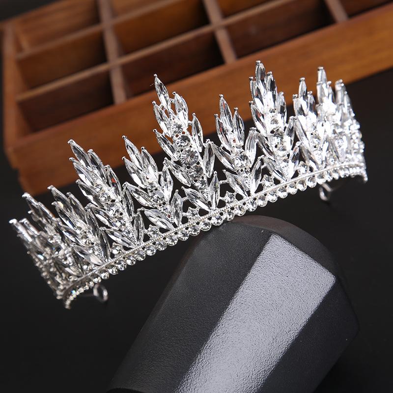 

Свадебная тиара, корона, серебряный ободок со стразами, свадебные аксессуары для волос, аксессуары для свадебного платья