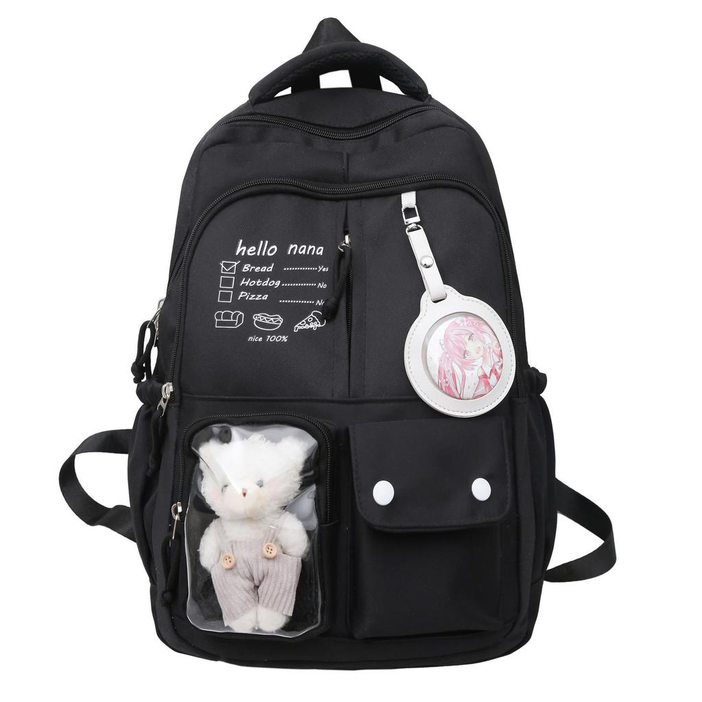School Bag Cute Back Simple Large Capacity Sweet Versatile High School Student