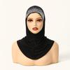 Cotton Modal Shiny Rhinestone Instant Hijabs Muslim Inner Cap Soild Turban Hat Islamic  Bonnet India Hats Female Headwrap Mujer