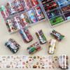 10 Rolls Boxed Christmas Nail Transfer Foil Paper Sticker Boots Santa Hat Snowflake Nail Art Foils DIY Kawaii Nail Decal