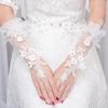 1 Pair New Flower Finger Hook Bridal Wedding Dress Gloves Classic Elegant Texture Bride Gloves Lace Lace Gloves Bridal Party