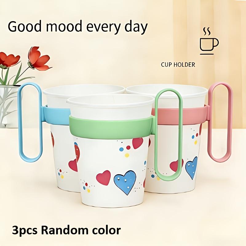 

3Pcs Cup Holder (excluding Cups), Simple Household Portable Cup Holder, Thickened Plastic Paper Cup Holder, Suitable for Office Bathrooms