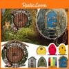 Fairy Tale Wooden Door Ornament For Garden And Patio Decor