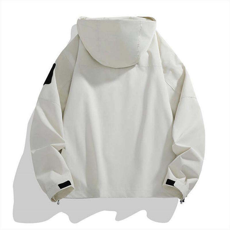 Spring Autumn Waterproof Jacket Men's Casual Fashion Multi-Pocket Windbreaker Women's Loose Coat Outdoor Fishing Sportswear