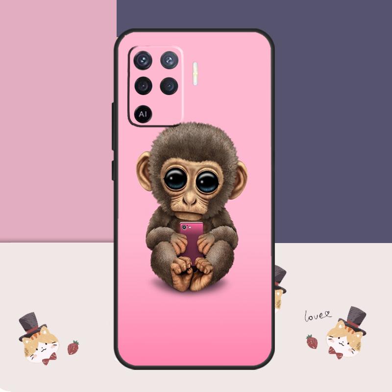 Monkey Gorilla Ape Baby Case For Oppo A38 A58 A78 A98 A54 A74 A94 A18 A57 A17 A77 A80 A60 A40 A96 A76 A16 A15 A5 Pro