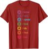 Chakra Affirmationen Ich Weiß Ich Sehe Ich Spreche Yoga Meditation Grafik T-Shirt Weiche Baumwolle Lässiges Oberteil