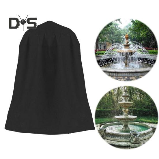 Waterproof Fountain Protector with Drawstring Simple Installation Reusable Oxford Cloth Garden Statue Cover with UV-Resistant Coating