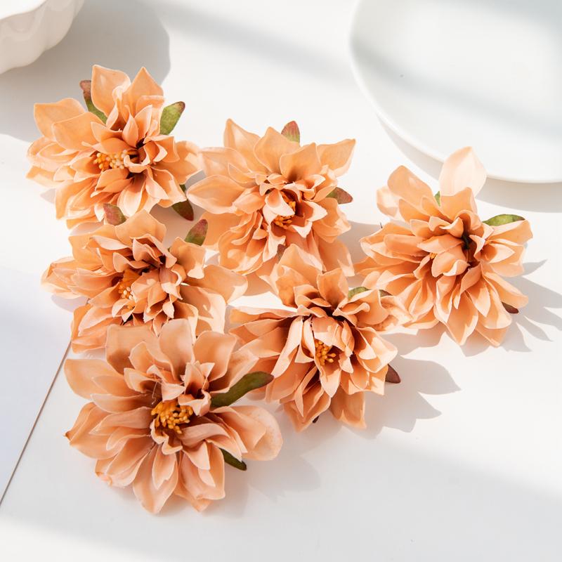 

40/80pcs Artificial Flowers Silk chrysanthemum Home Room Vases Table DIY Decor Wedding Wrist Outdoor Garden Party Gifts Garland 40pcs