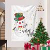 Cross-border Christmas Snowman Background Cloth Christmas Tree Wall Hanging Cloth Amazon Tapestry