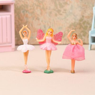 Mini Music Box Dolls Ballet Dancer Girls Figurines Fairy Princess Ornament Dancing Eight Tone Box Decor Music Box Accessories