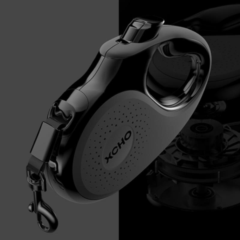 Basic automatic leash XS size black