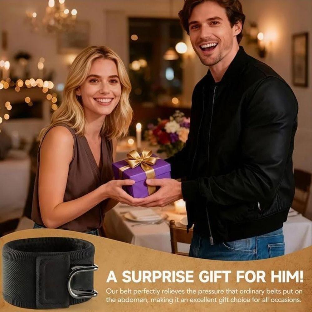 New Unisex Buckleless Belt Hook Velcro Waist Buckle Comfortable Metal Hook Adjustable Elastic Waist Belt